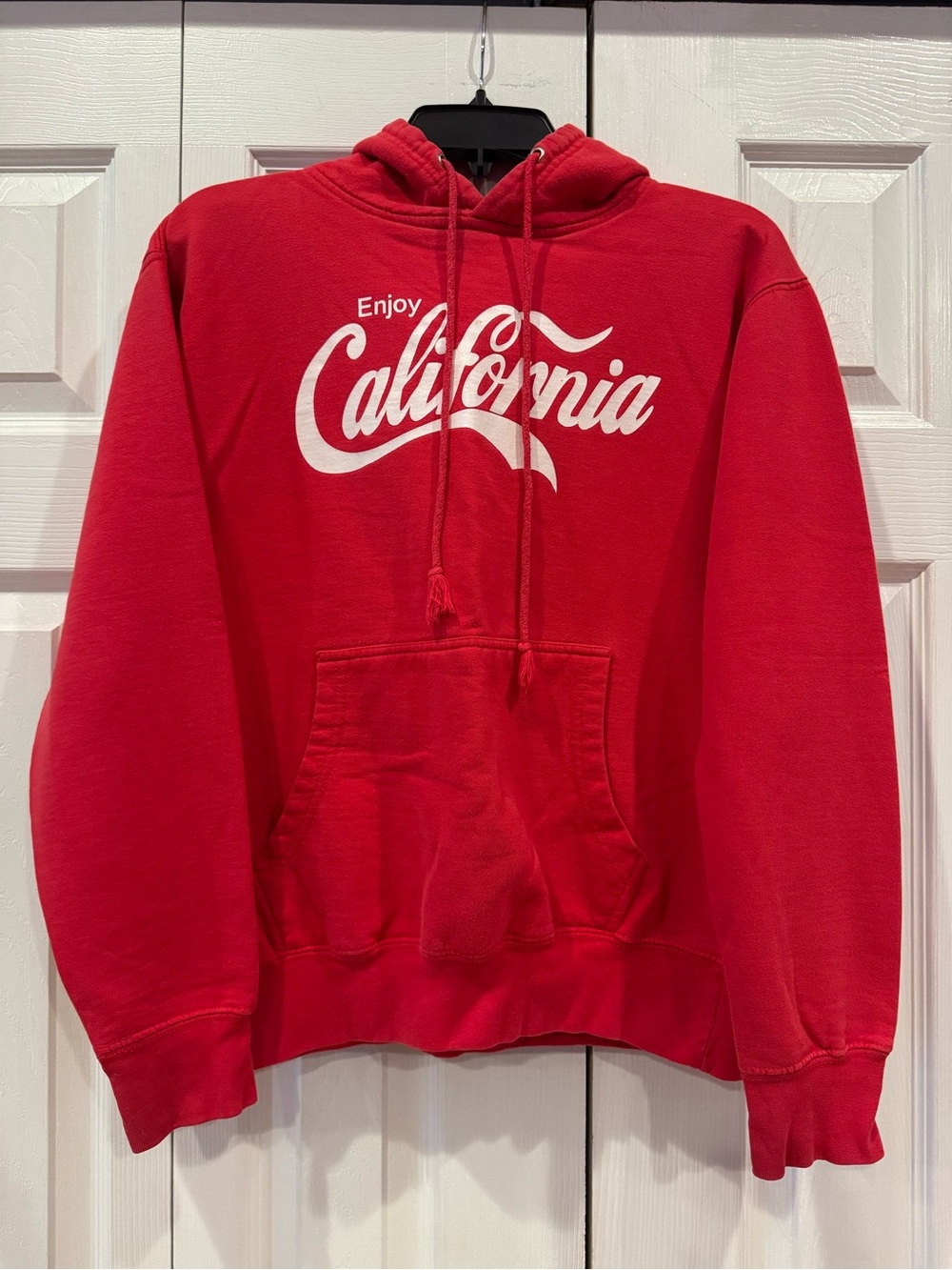 Vintage 90s Red "Enjoy California" Pullover Hoodie